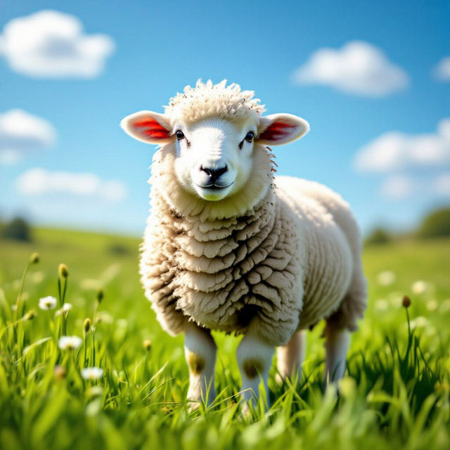Picture Of A Sheep - Generated By AI gallery