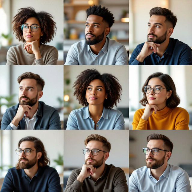 Thinking Stock Images - AI Generated gallery