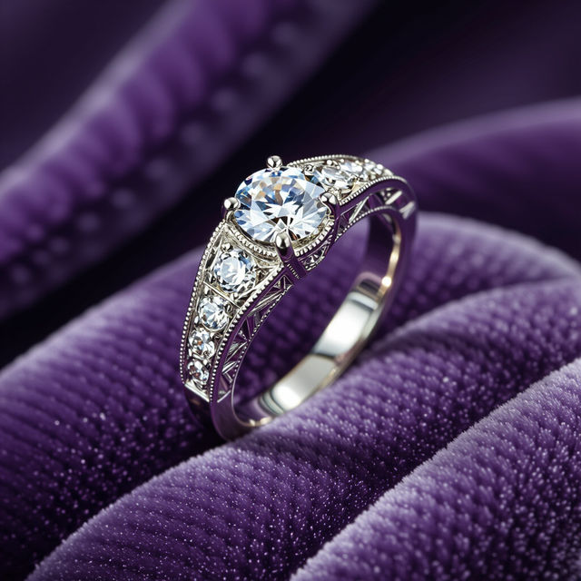 Art Deco Wedding Rings - AI Generated gallery