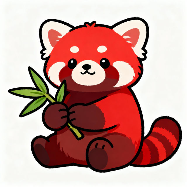 Easy Red Panda Drawings gallery