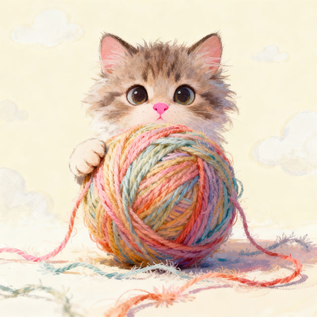 Cute Kitten Drawings - AI Generated gallery