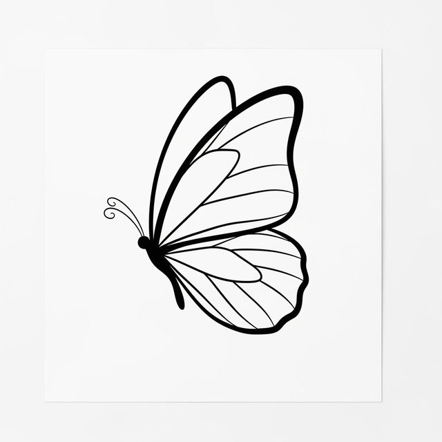 Create a Butterfly Drawing Easy With AI gallery