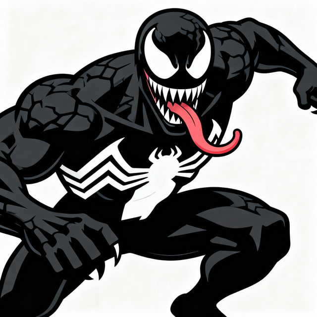 Easy Venom Drawing gallery