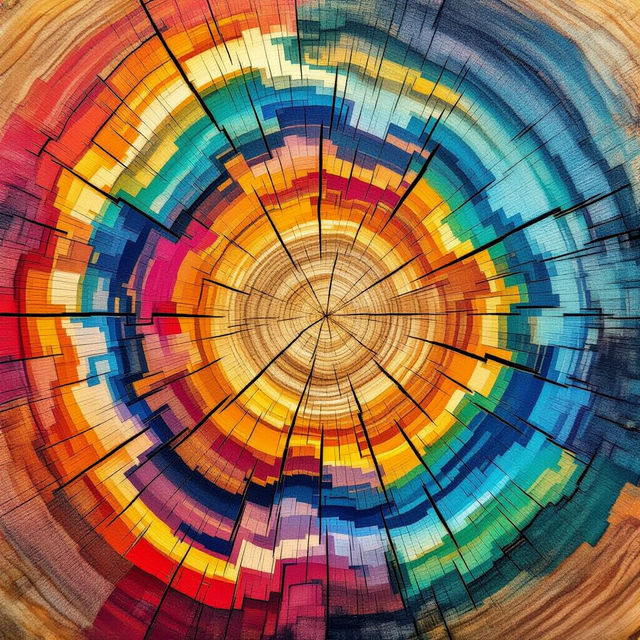 Tree Ring Art - Made With AI gallery