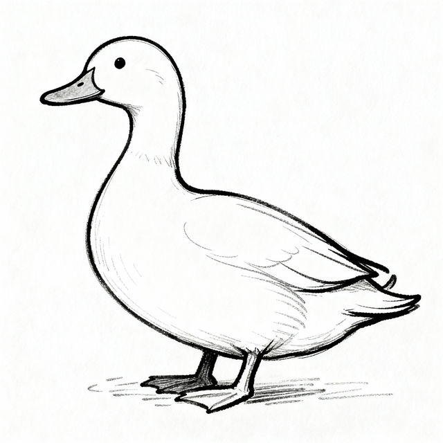 Duck Drawing Simple gallery