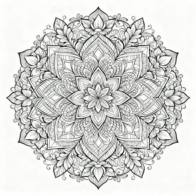 Adult Coloring Pictures - Made With AI gallery