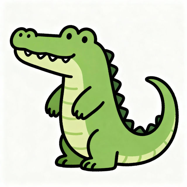 Easy Alligator Drawing gallery