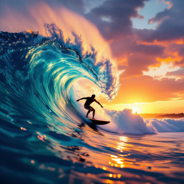 Surf Wall Art - AI Generated gallery