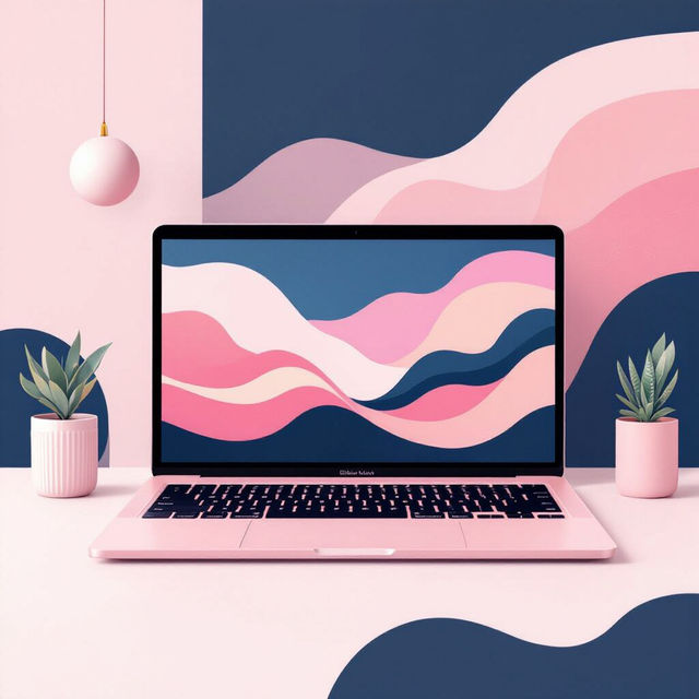 Minimalist Pink Aesthetic Wallpaper for Laptop gallery