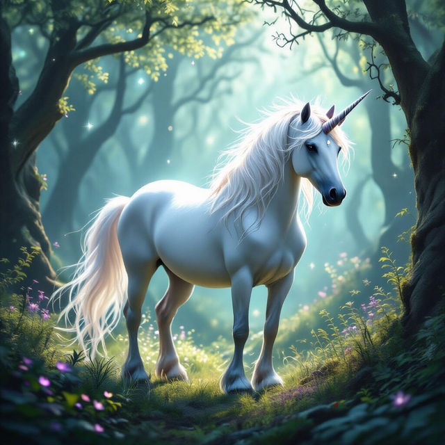 Unicorn Pictures - Magical AI Art gallery