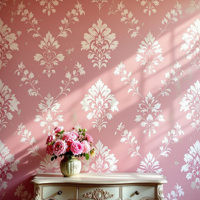 Pink Vintage Wallpaper gallery