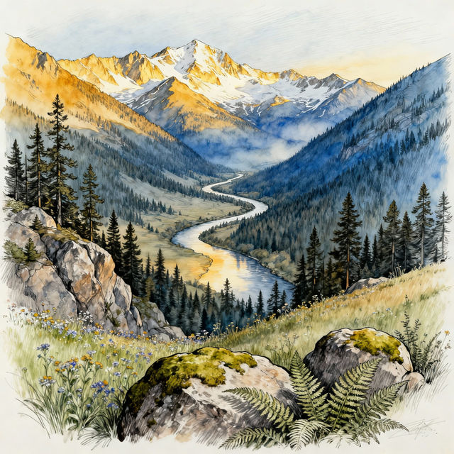 Scene Drawings - Made With AI gallery