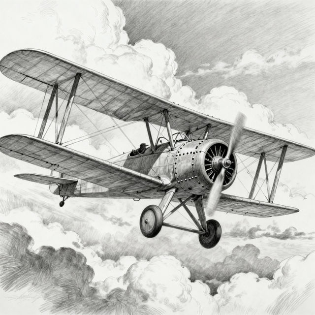 Drawing Of Airplane gallery