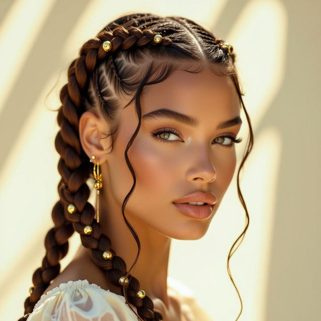 Lemonade Braids Pictures - AI Generated gallery