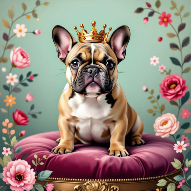 Frenchie Wallpaper - AI Generated gallery