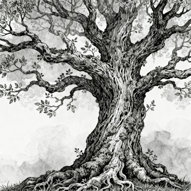 Drawings Of Trees - AI Generated gallery