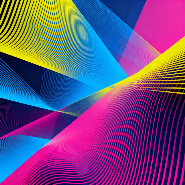 AI-Generated Abstract Art Lines gallery