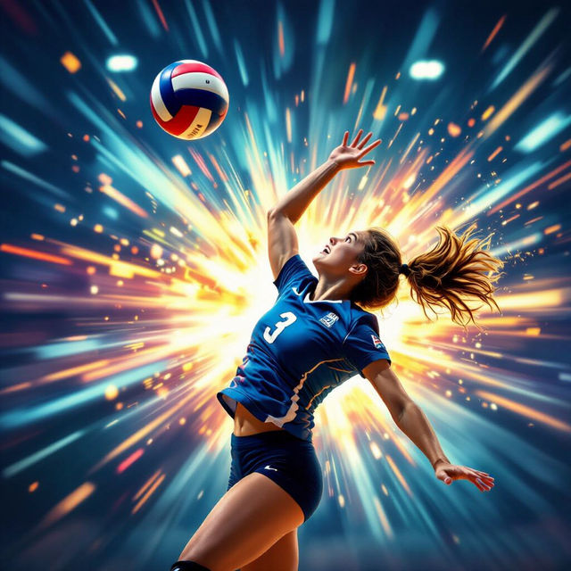 Volleyball Wallpaper: AI Generated Designs gallery