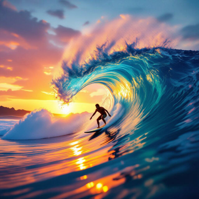 Surfing Pictures - AI Generated gallery