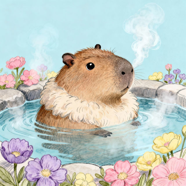 Cute Capybara Drawings gallery