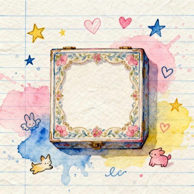 Lined Paper With Picture Box Art gallery