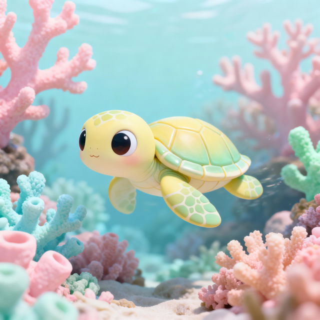 Cute Turtle Drawings - Made With AI gallery