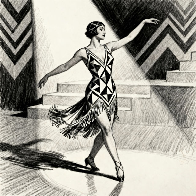 Flappers Drawing - Made With AI gallery