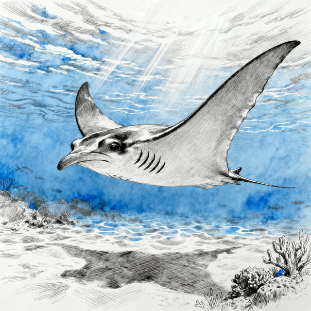 Manta Ray Drawings gallery