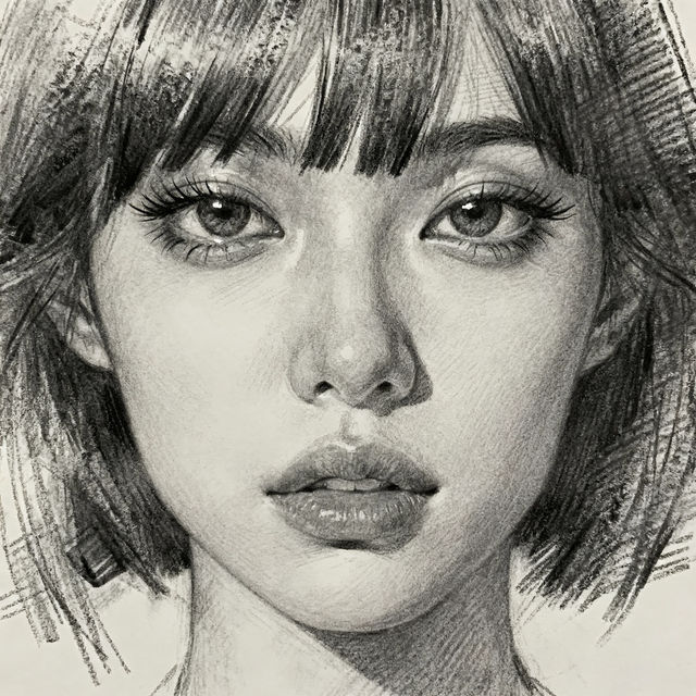 Bangs Drawing gallery