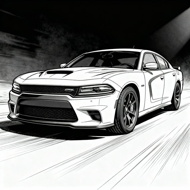 Dodge Charger Hellcat Drawings gallery