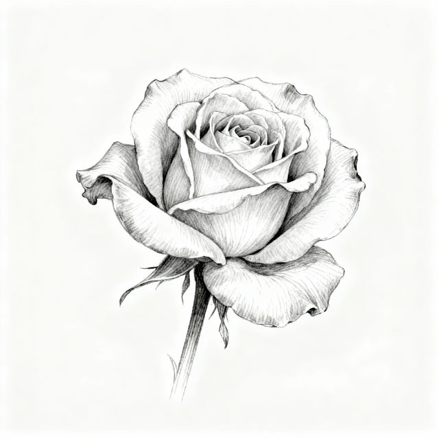 How To Sketch A Rose gallery