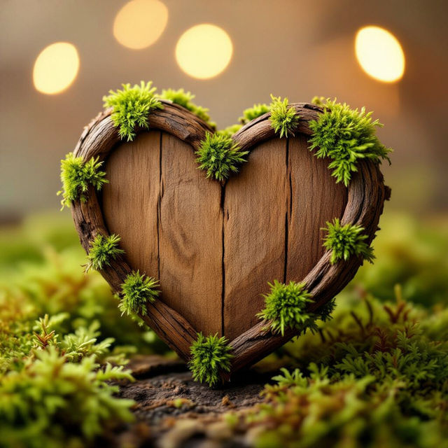 Brown Heart Wallpapers - AI Generated gallery