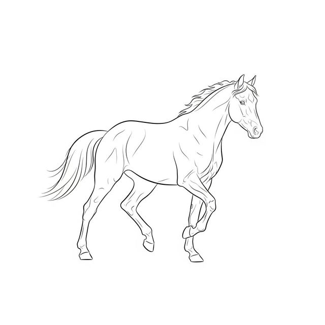 Easy Horse Drawing Gallery gallery