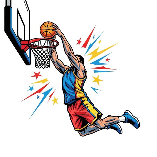 AI-Generated Basketball Clip Art gallery