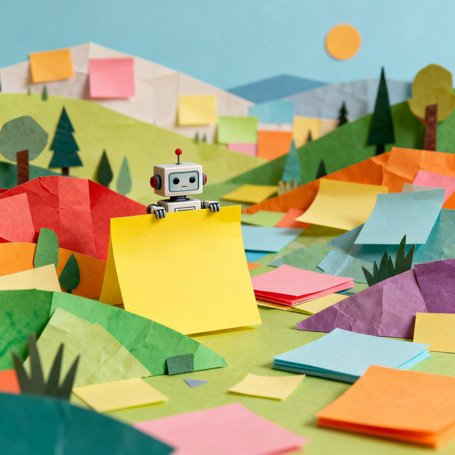 Post It Note Art gallery