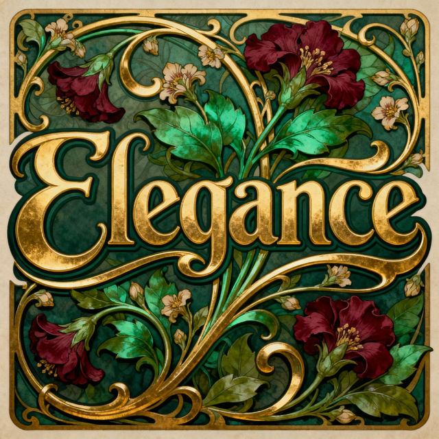 Art Nouveau Lettering gallery