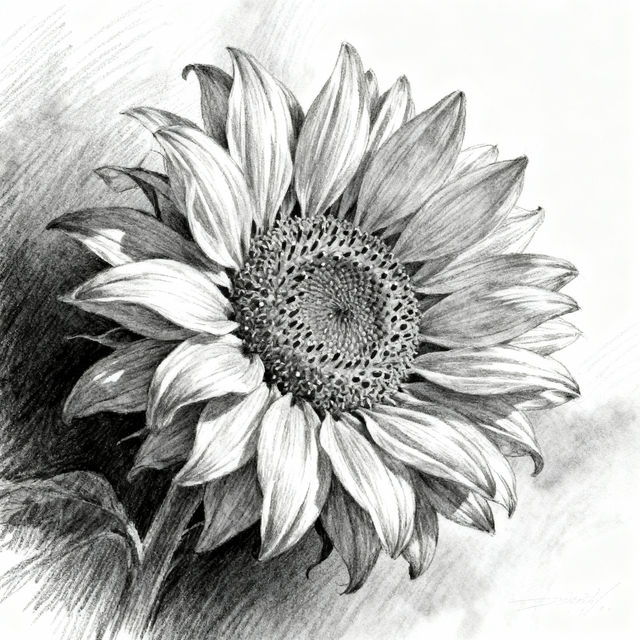 Sunflower Pictures Drawing gallery