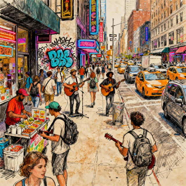 Street Drawing Art - Made With AI gallery