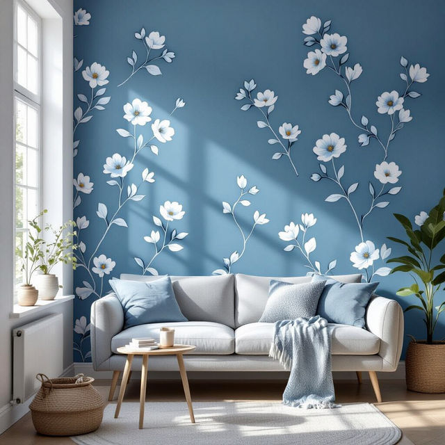 Peel and Stick Wallpaper Blue gallery