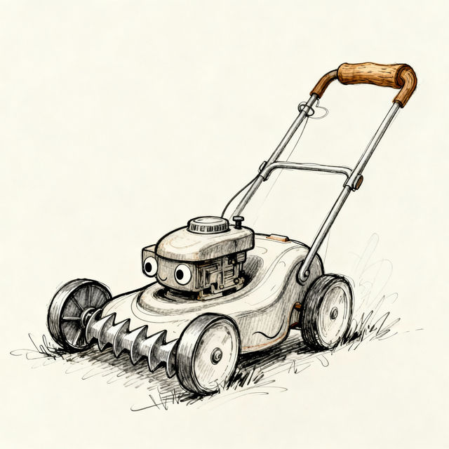 Lawn Mower Drawings - AI Generated gallery