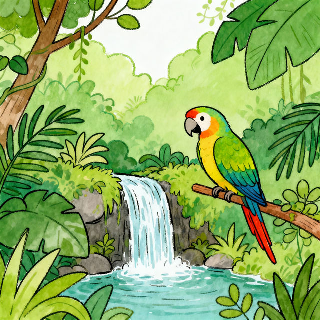 Easy Jungle Drawings - Made With AI gallery