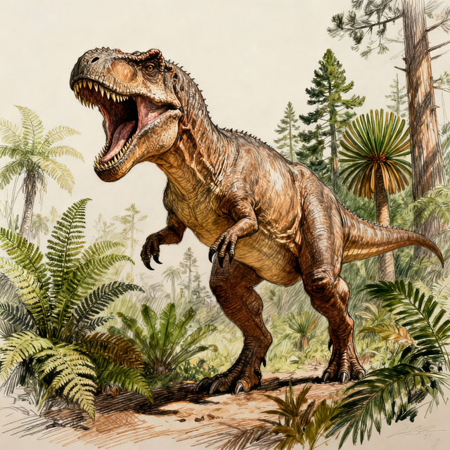 T Rex Dinosaur Drawings gallery