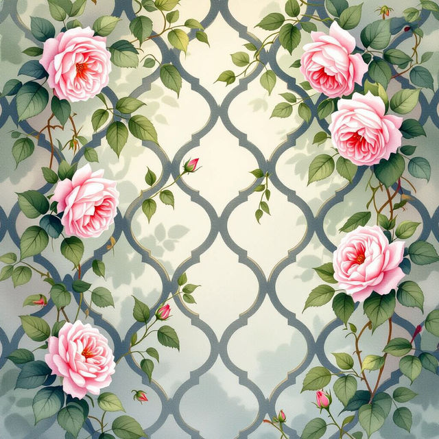 Trellis Wallpaper - AI Generated Designs gallery