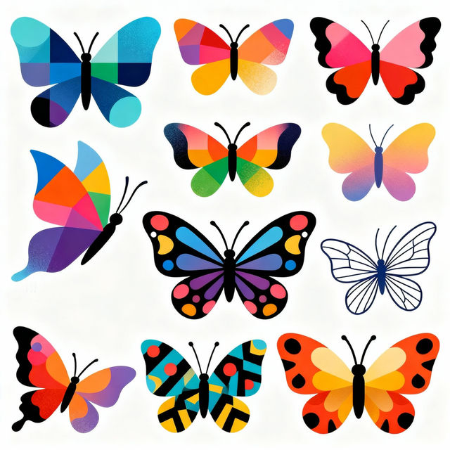 Easy Butterfly Drawing With Colour gallery