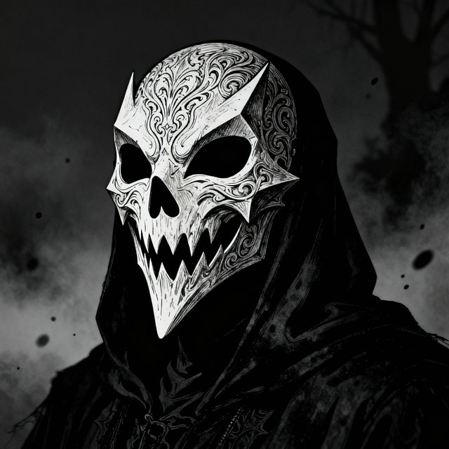 Ghost Face Mask Drawings gallery