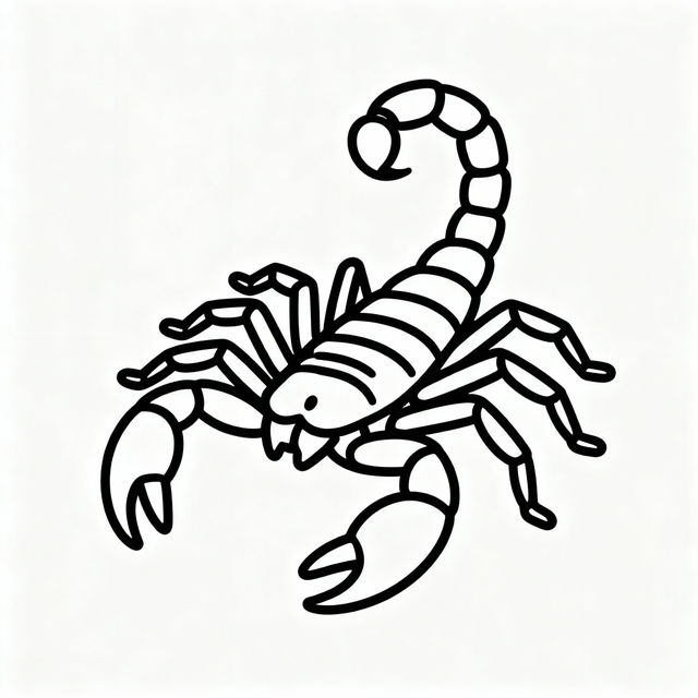 Scorpion Drawing Easy gallery
