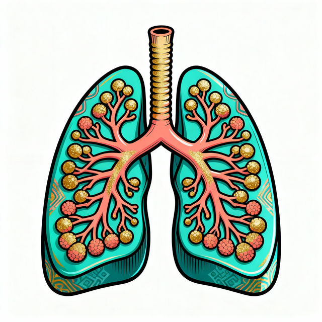 Lungs Clip Art - AI Generated gallery