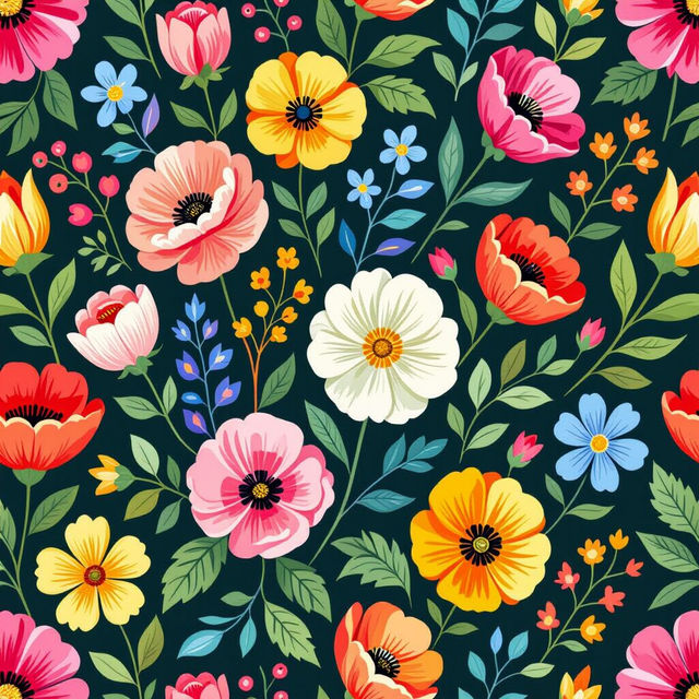 Bright Floral Wallpaper gallery