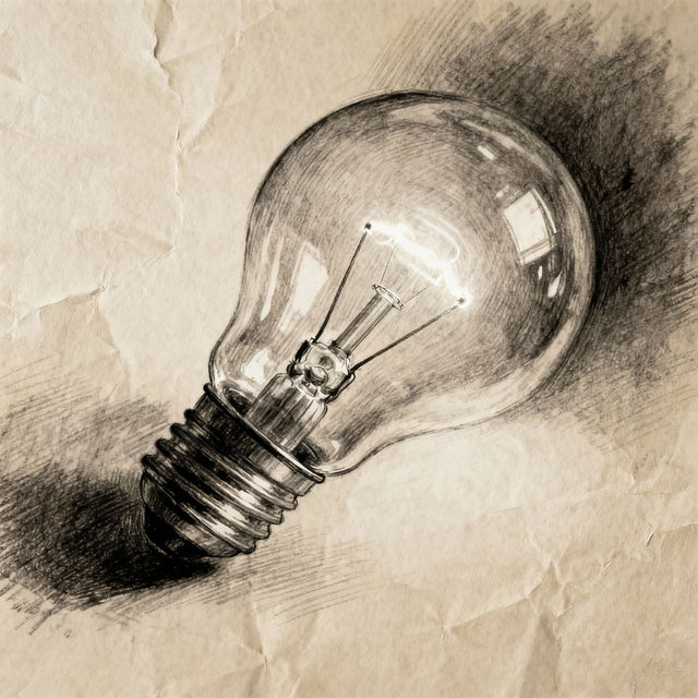 Light Bulb Sketches - AI Generated Art gallery