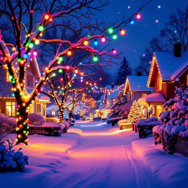Christmas Lights Pictures - AI Generated gallery